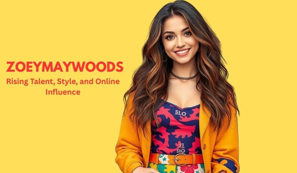 ZoeyMayWoods, a rising talent and style influencer, poses for a professional portrait. The image captures her distinctive fashion sense and charismatic presence that defines her online influence.